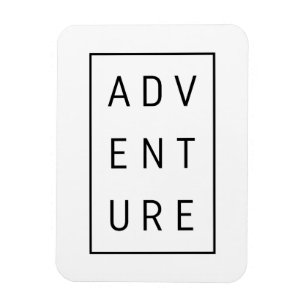 Abenteuertypografie Magnet
