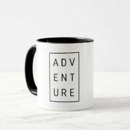 Abenteuertypografie Tasse