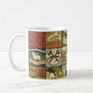 Abenteuerzeichen und Symbol-Patchw in Nordgebieten Kaffeetasse