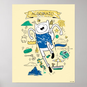 Abenteuerzeit "Algebraic" Finn Sketch Poster
