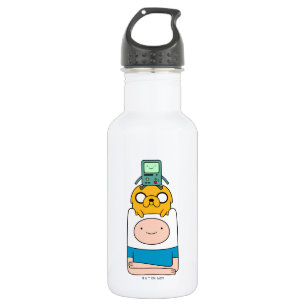 Abenteuerzeit   BMO, Jake & Finn Edelstahlflasche