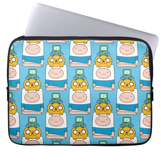 Abenteuerzeit | BMO, Jake & Finn Laptopschutzhülle (Vorderseite)