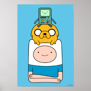 Abenteuerzeit   BMO, Jake & Finn Poster