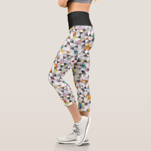 Abenteuerzeit   Dreiecksmuster Capri Leggings