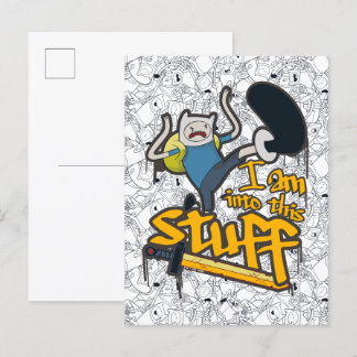 Abenteuerzeit | Finn "Ich bin in dieses Zeug" Postkarte