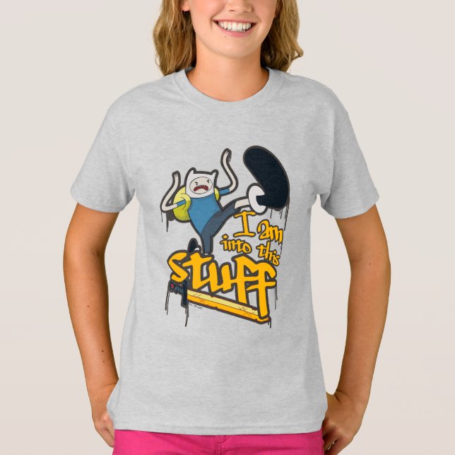 Abenteuerzeit | Finn "Ich bin in dieses Zeug" T-Shirt (Vorderseite)