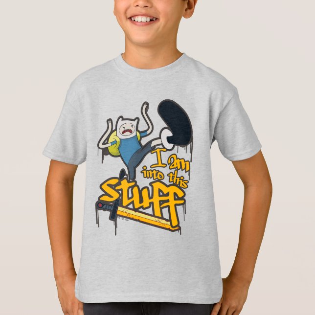Abenteuerzeit | Finn "Ich bin in dieses Zeug" T-Shirt (Vorderseite)