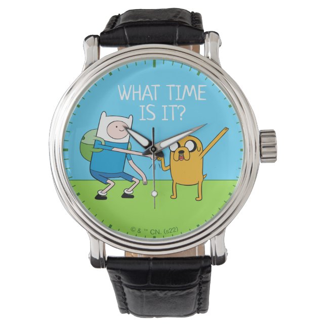 Abenteuerzeit | Finn & Jake Fist Bump Armbanduhr (Vorderseite)