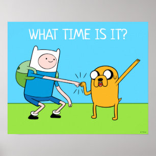 Abenteuerzeit   Finn & Jake Fist Bump Poster