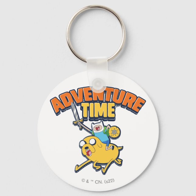 Abenteuerzeit | Finn Riding Jake Schlüsselanhänger (Vorderseite)