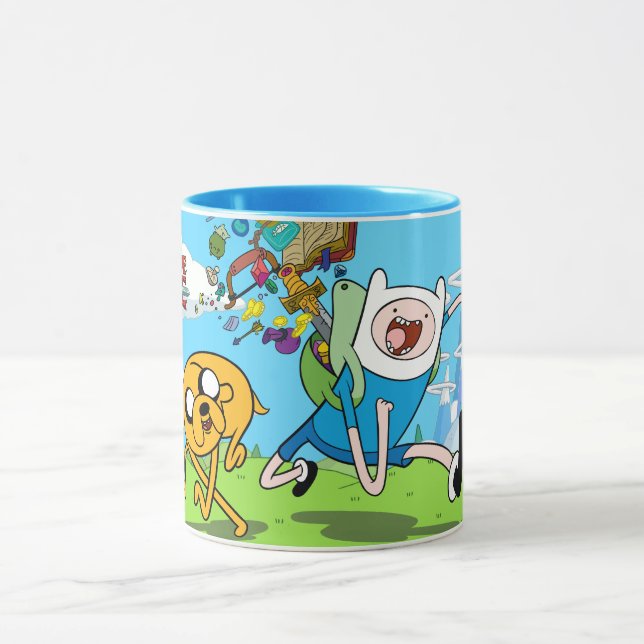 Abenteuerzeit | Finn's Backpack Adventure Gear Tasse (Zentrum)