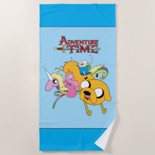 Abenteuerzeit Lady, Bubblegum, Finn & Jake Strandtuch