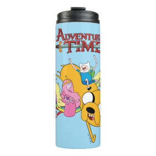 Abenteuerzeit Lady, Bubblegum, Finn & Jake Thermosbecher