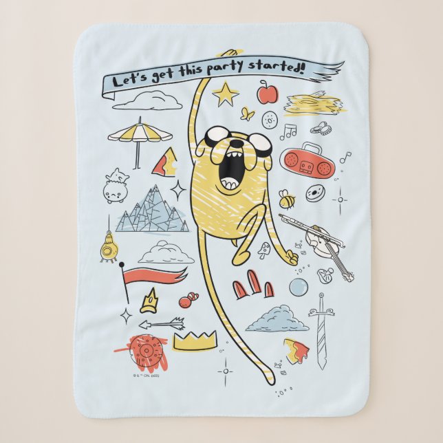 Abenteuerzeit | "Party" Jake Sketch Sherpadecke (Vorderseite)