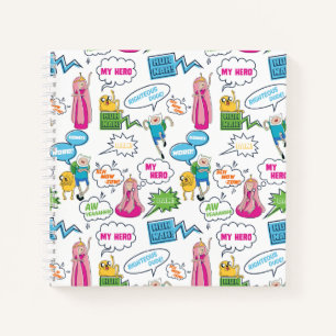 Abenteuerzeit   Zeichen-Abrufmuster Notizbuch