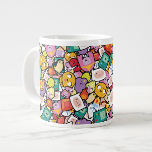 Abenteuerzeit Zeichen-Toss-Muster Jumbo-Tasse
