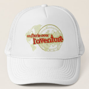 Abenteurer auf der Route pour l'aventure Reisende, Truckerkappe