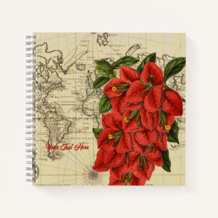 Abenteurer-Bougainvillea-Notizbuch Notizbuch