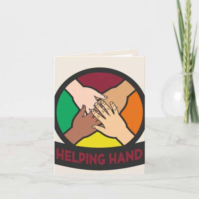 Abenteurer Club Helping Handcard Dankeskarte (Vorderseite)
