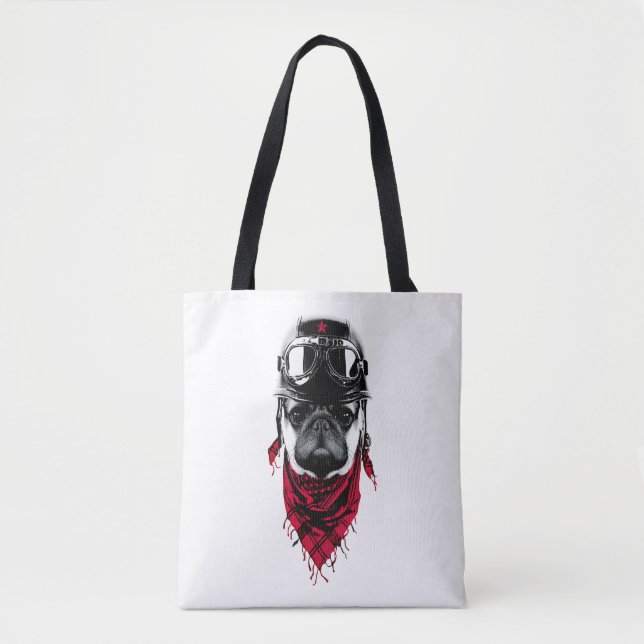 Abenteurer-Mops Tasche (Vorderseite)