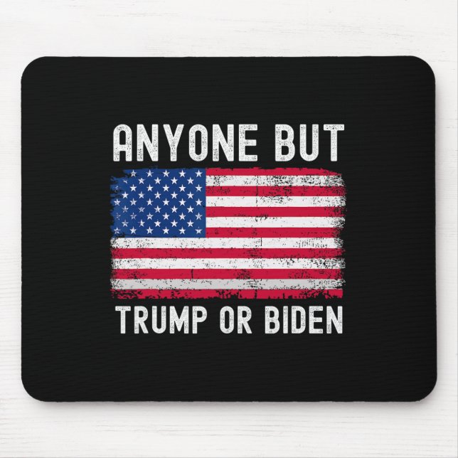 Aber Biden oder Trump 2024 gegen Biden & amp; Trum Mousepad (Vorne)