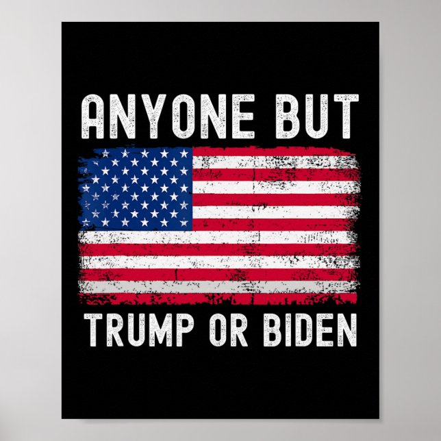 Aber Biden oder Trump 2024 gegen Biden & amp; Trum Poster (Vorne)