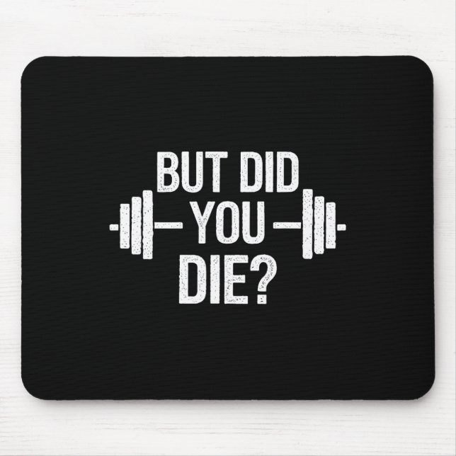 Aber bist du sarkastisch gestorben Lustiger Workou Mousepad (Vorne)
