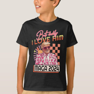 Aber Daddy I Liebe Ihm Mega 2024 Donald Trump Zurü T-Shirt