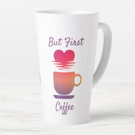 Aber der erste Kaffee | Morgensonntags Kaffeeliebh Milchtasse