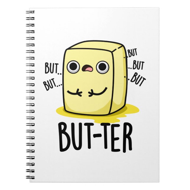 Aber der lustige Butter Pun Notizblock (Vorderseite)