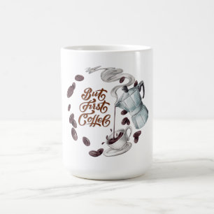 Aber die erste Kaffee-Tasse Verwandlungstasse