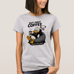 ABER ERST KAFFEE Kaffee Shirt Sprüche Tee