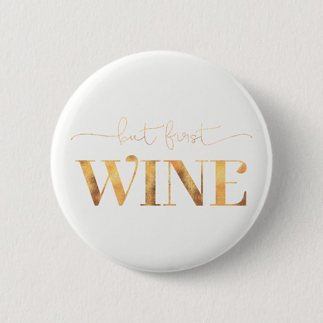 Aber erste Imitate Gold Foil Button (Vorderseite)