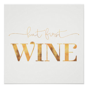 Aber erste Imitate Gold Foil Poster