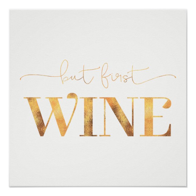 Aber erste Imitate Gold Foil Poster (Vorderseite)