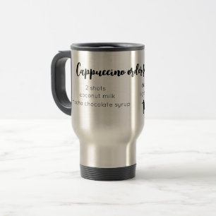 ABER ERSTE KAFFEBESTELLUNG LATTE MOCHA CAPPUCCINO REISEBECHER