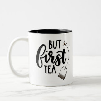 Aber erste Tee-Tasse Zweifarbige Tasse