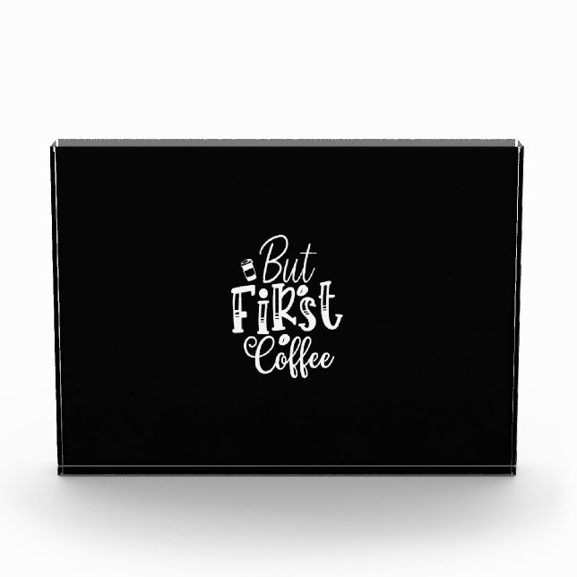 aber erster Kaffee Fotoblock (Vorderseite)