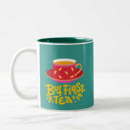 ABER ERSTER TEE ZWEIFARBIGE TASSE