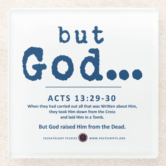 Aber Gott Glasuntersetzer (Vorderseite)