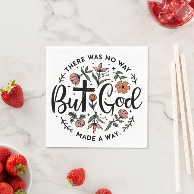 Aber Gott ist Christlich Serviette (Beispiel)