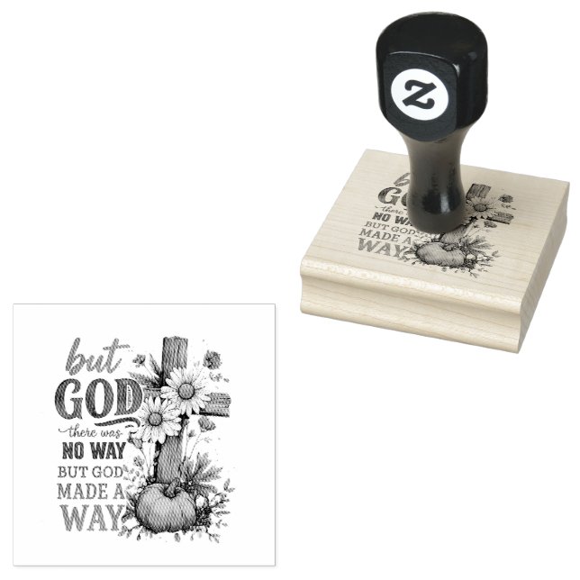 Aber Gott machte einen Weg Gummistempel (Stempel)