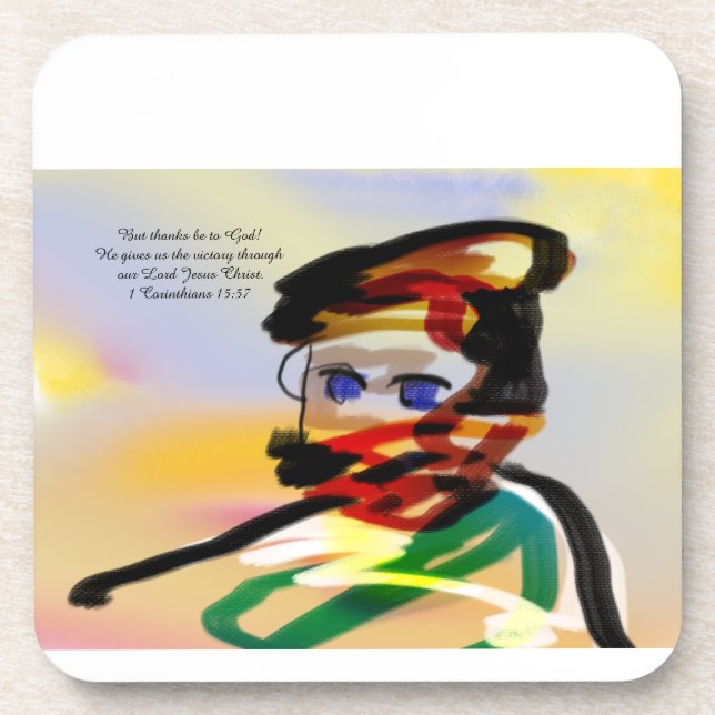 Aber Gott sei Dank! Getränkeuntersetzer (Vorderseite)