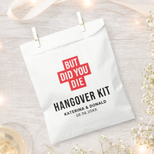 Aber hast du das Hochzeitshangover-Erholung-Kit Fa Geschenktütchen