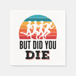 Aber hast du den lustigen Running Marathon Runner Serviette