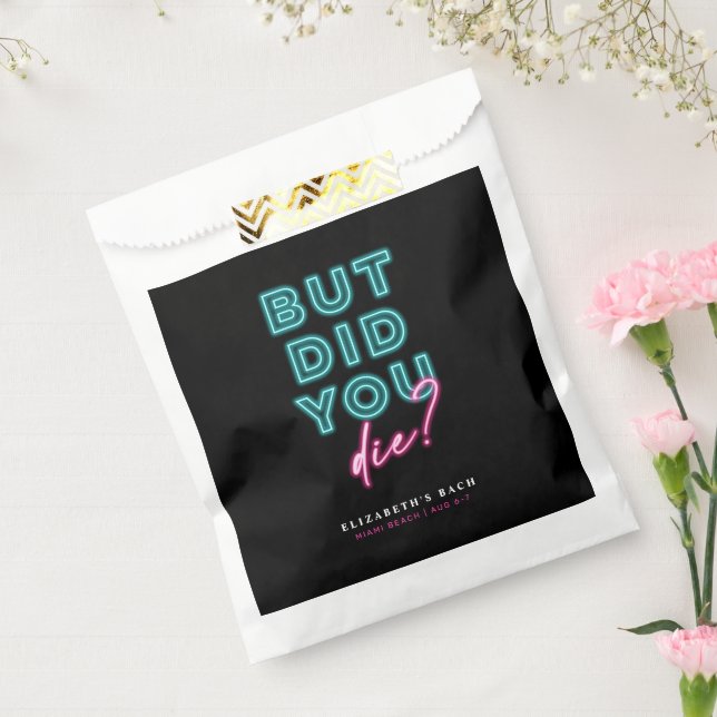 Aber hast du Die? Neon Blue & Pink Hangover Kit Geschenktütchen (Versiegelt)
