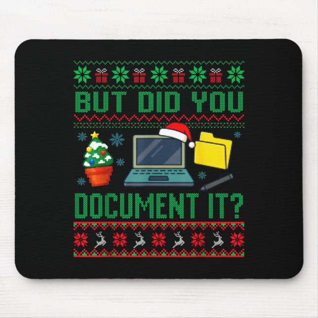 Aber hast du es nicht lustig gemacht Büro Weihnach Mousepad (Vorne)
