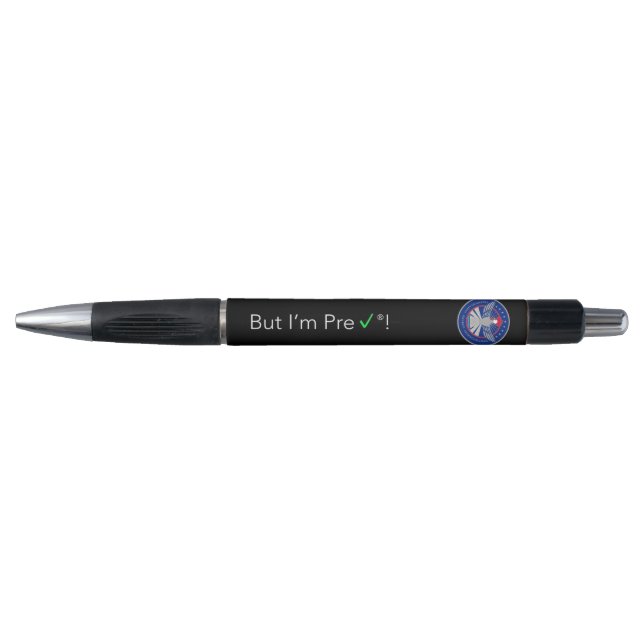 Aber ich bin ein Pen vor dem Karo Kugelschreiber (Vorderseite)