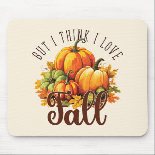 Aber ich glaube, ich Liebe fallen - Pumpkins & Blä Mousepad
