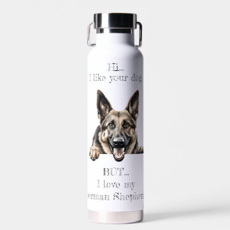 Aber ich Liebe meine deutsche Schäferwasserflasche Trinkflasche